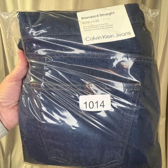 Men’s Calvin Klein Jeans standard straight size 32x32 new dark wash - Picture 9 of 9